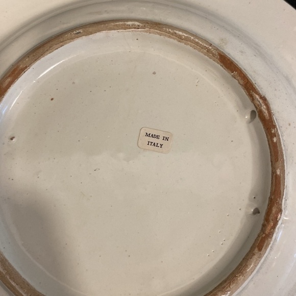 Hand painted Colorful Bird Design Dinnerware Set from Italy - Picture 2 of 7